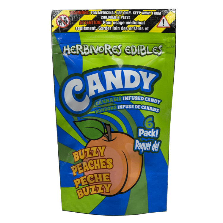 Herbivores Edibles – Buzzy Peaches Gummies | BC Weed Edible Canada Herbivores Edibles – Buzzy Peaches Gummies | BC Weed Edible Canada