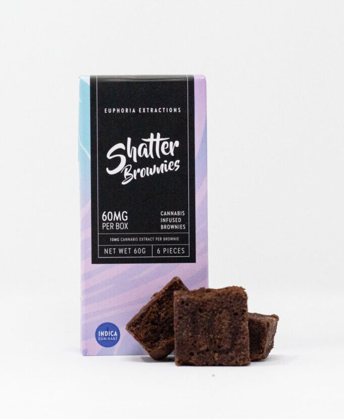 Euphoria Extractions – Shatter Brownies (Indica) | BC Weed Edible Canada