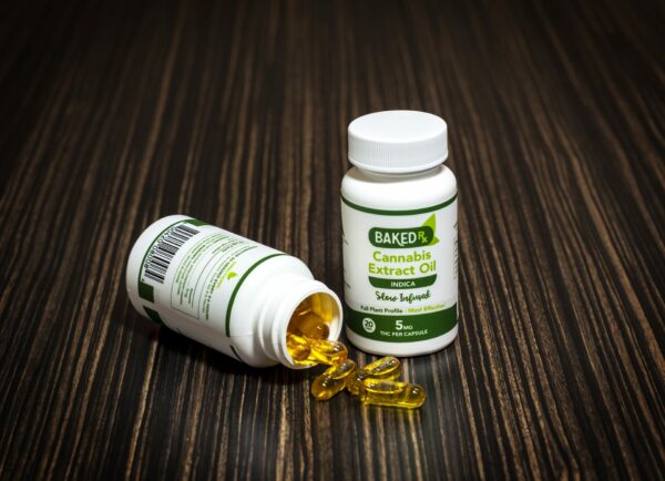 Baked Edibles -Indica Cannoil Capsules 5mg | BC Weed Edible Canada