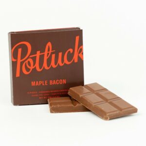 Potluck – Infused Chocolate – Maple Bacon – 300mg THC | BC Weed Edible Canada Potluck – Infused Chocolate – Maple Bacon – 300mg THC | BC Weed Edible Canada