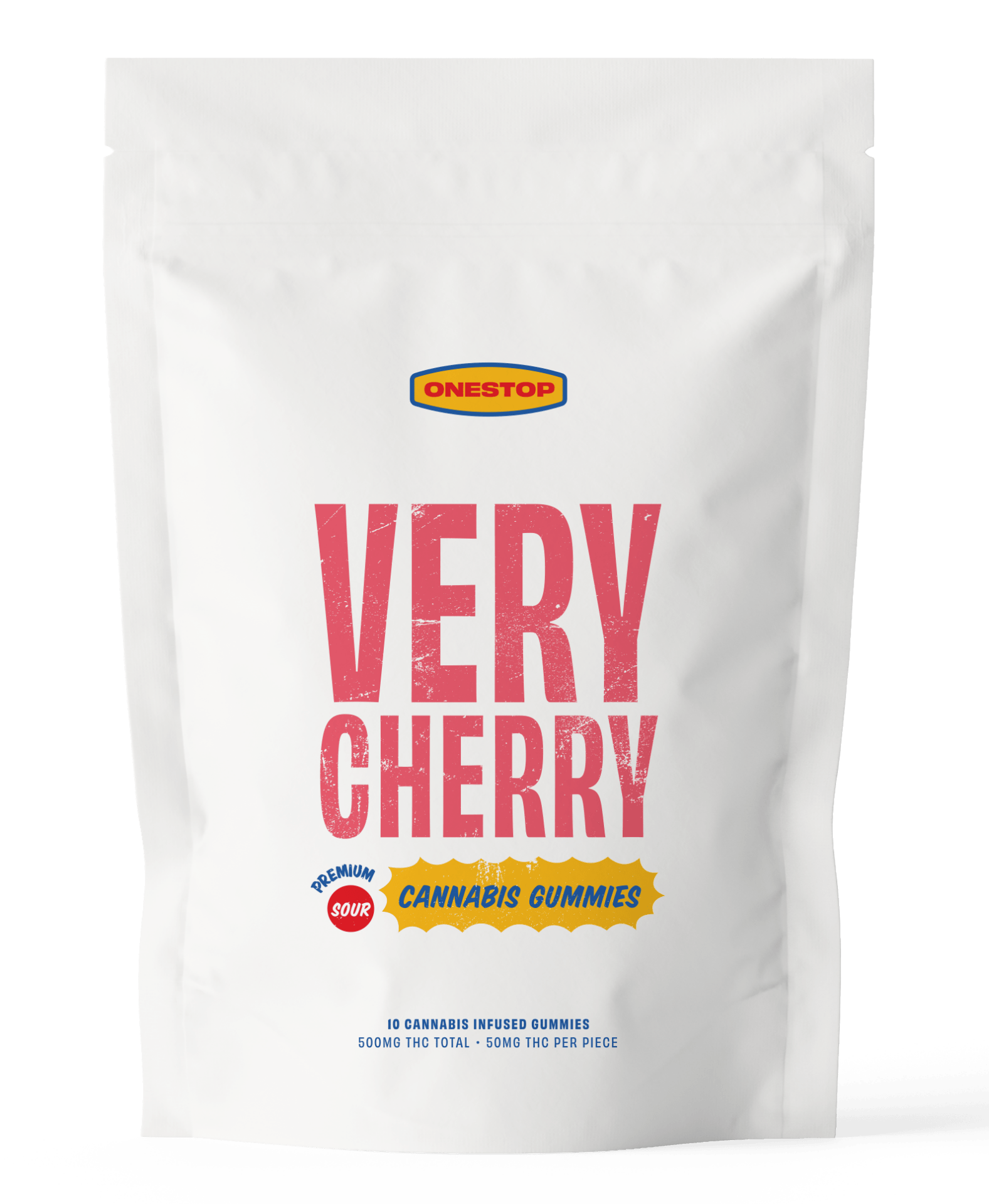 Onestop – Very Cherry THC Gummies 500mg | BC Weed Edible Canada